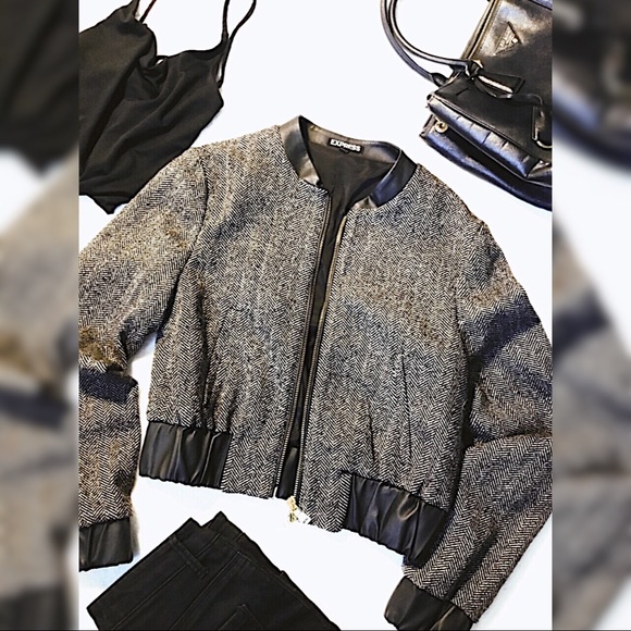 Cropped Bomber Jacket - Picture 2 of 3